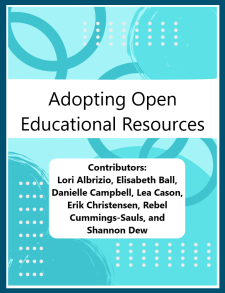Adopting Open Educational Resources book cover