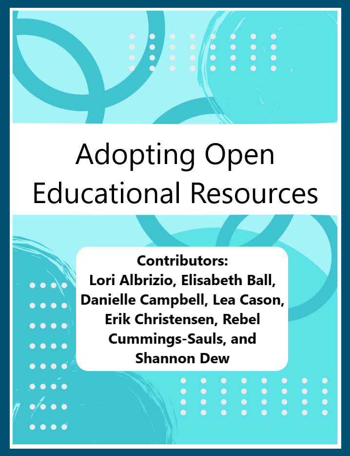 Cover image for Adopting Open Educational Resources