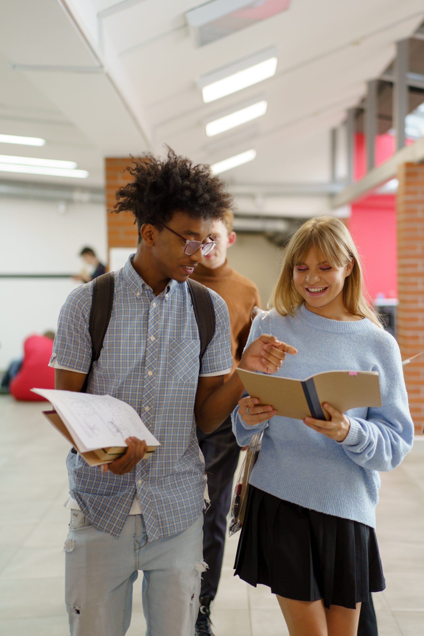 Students talking