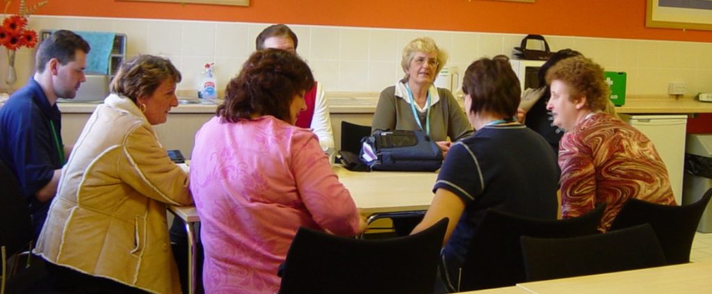 adult students in a classroom