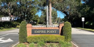 Photograph of the sign at the entrance to Empire Point