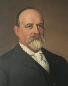 Painted portrait of Joseph Harvey Durkee.