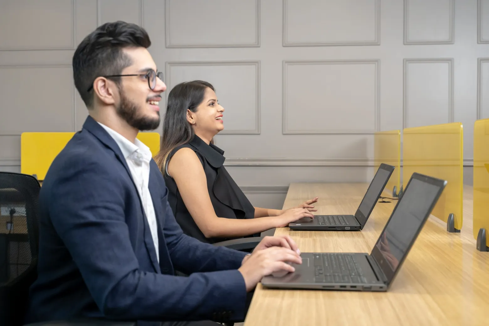 Man and Woman actively listening