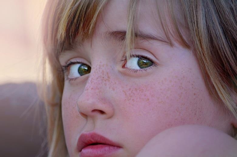 An anxious child.